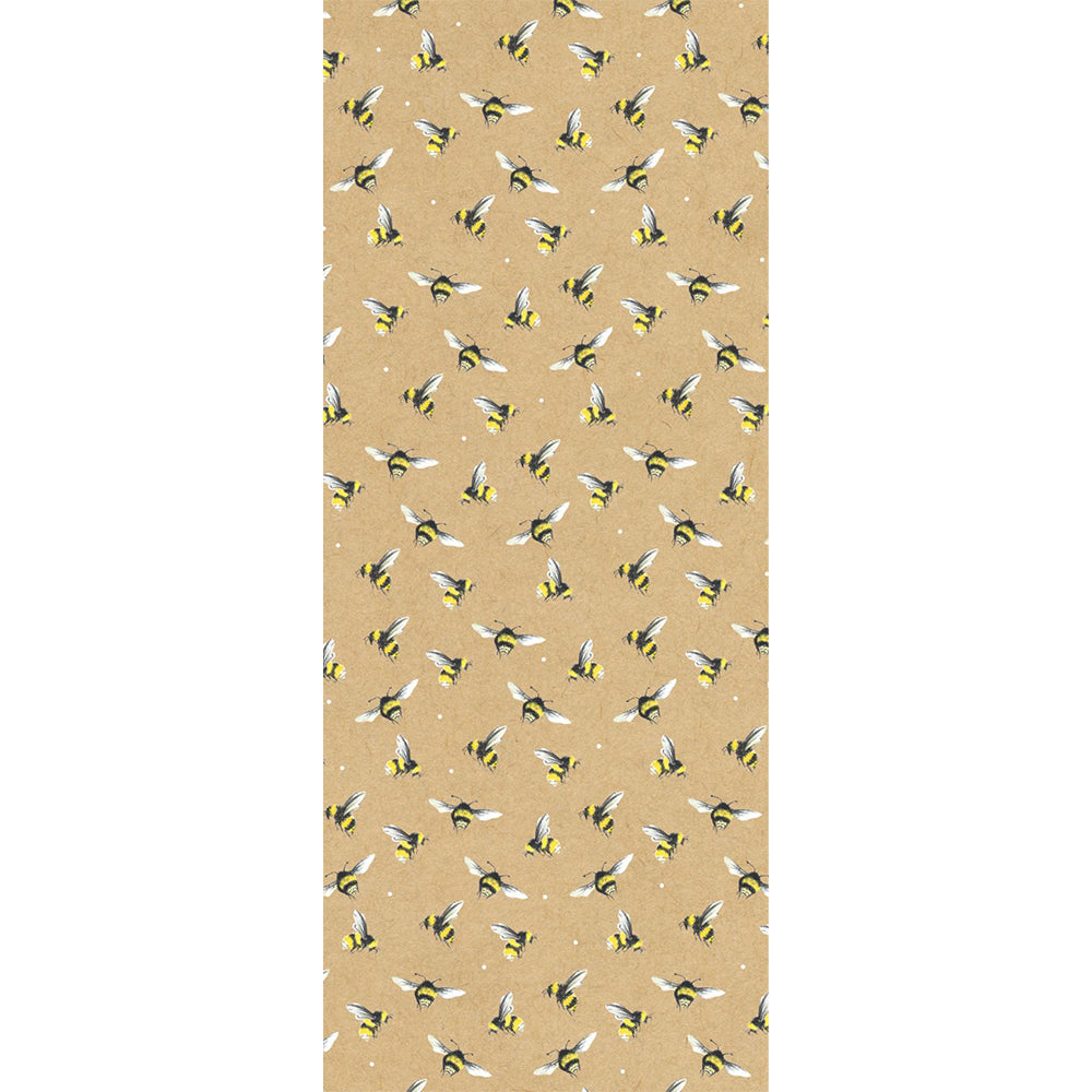 Kraft Bees Tissue Paper 4 Sheets of 20 x 30" Glick Tissue Wrapping Paper