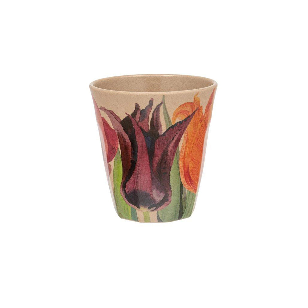 Emma Bridgewater Tulips Beaker Rice Husk 88(d) x 90mm