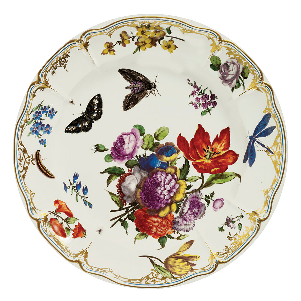V&A - Victoria and Albert Museum Pink Butterfly Plate Tin Plate