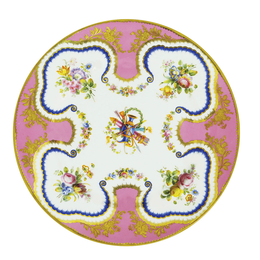 V&A - Victoria and Albert Museum Pink Ground Plate Tin Plate