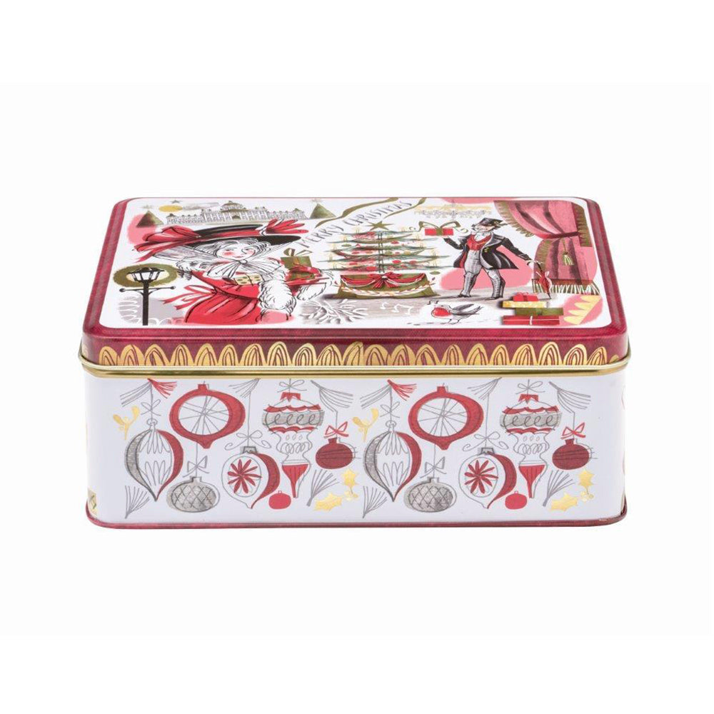 Christmas Deep Rectangular Tin 195 x 154 x 75mm