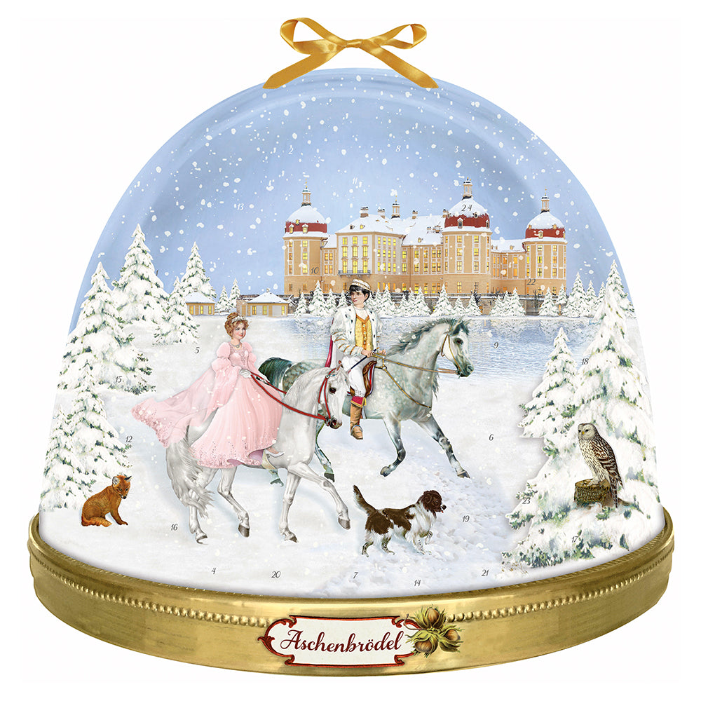 Fairytale Snowglobe Die Cut Coppenrath Advent Calendar Design by Barbara Behr 52 x 49 cm with
Iridescent glitter