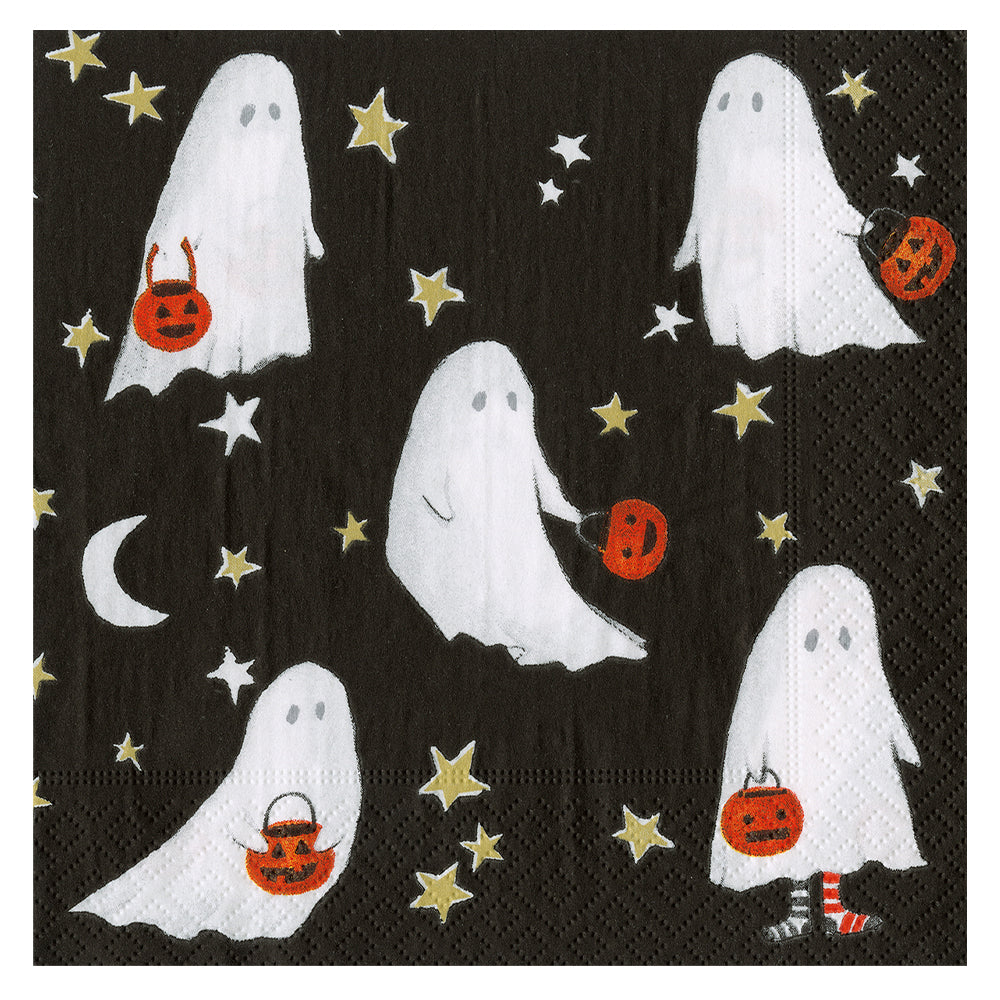 Ghouls Night Out Ghosts Halloween Caspari Paper Table Lunch Napkins 33 cm square 3 ply