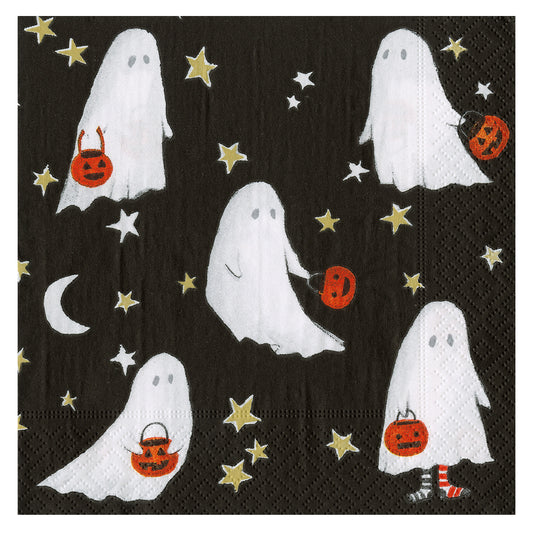 Ghouls Night Out Ghosts Halloween Caspari Paper Table Lunch Napkins 33 cm square 3 ply