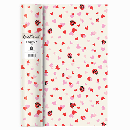 Cath Kitston Love Bug 3 m x 70 cm high quality thick roll wrapping paper