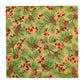 Evergreen and Berries Gold Christmas Caspari Paper Table Lunch Napkins 33 cm square 3 ply