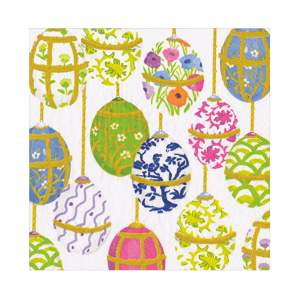 Les Oeufs Easter Eggs Caspari Paper Table Lunch Napkins 33 cm square 3 ply