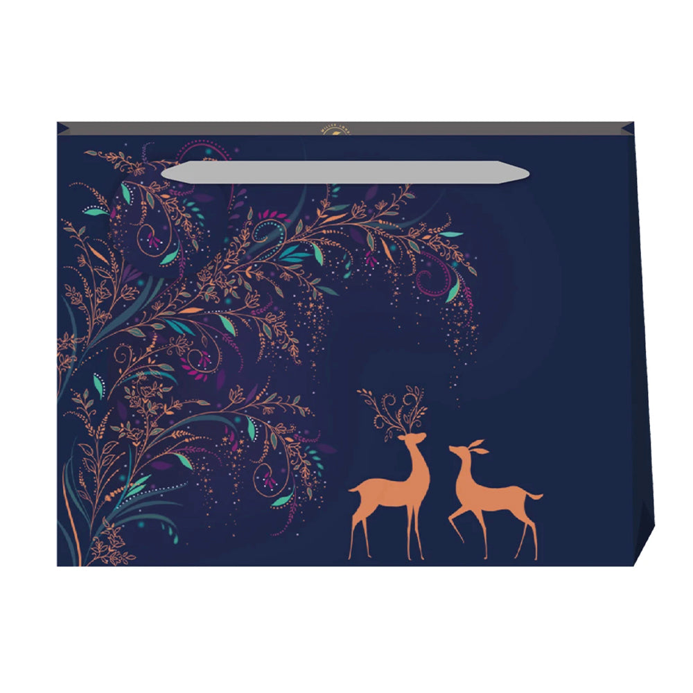 Sara Miller Magical Deer Shopper Luxury Paper Gift Bag with tag 365 x 275 x 120 mm