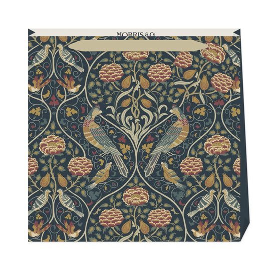 Morris & Co Seasons by May Blue William Morris Medium Luxury Paper Gift Bag with tag 220 x 220 x 80 mm