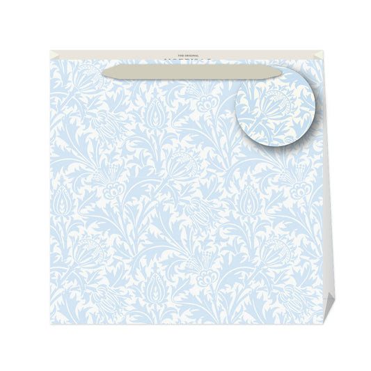 Morris & Co Pure Thistle William Morris Medium Luxury Paper Gift Bag with tag 220 x 220 x 80 mm