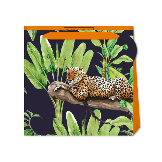 Creative Lab Leopard Amsterdam Mighty Small Luxury Paper Gift Bag, size: 130 x 130 x 70mm