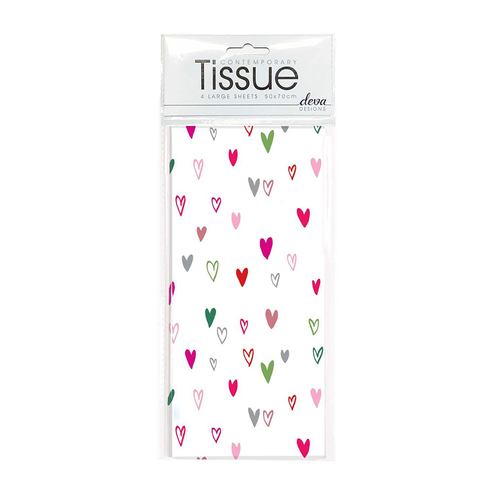 Paper Hearts Deva Tissue Wrap 4 sheets 50 x 70 cm