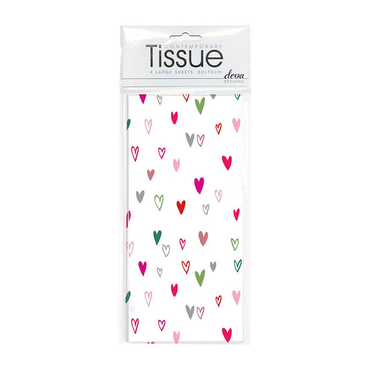 Paper Hearts Deva Tissue Wrap 4 sheets 50 x 70 cm