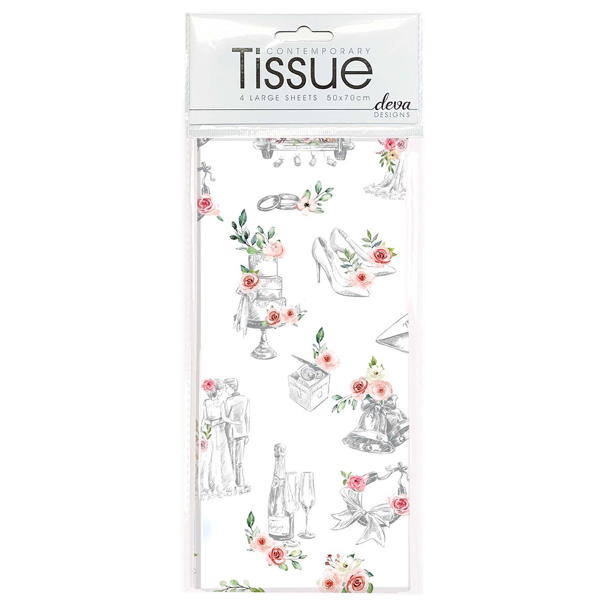 Pretty Little Things Wedding Deva Tissue Wrap 4 sheets 50 x 70 cm