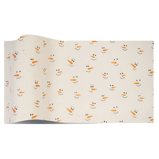 Frosty Face Snowman Christmas Tissue Paper 5 Sheets of 20 x 30 inch Satinwrap Tissue Wrapping Paper