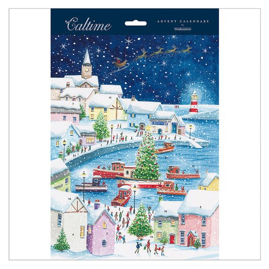 Seaside Harbour in the Snow Caltime Advent Calendar 245 x 325 mm