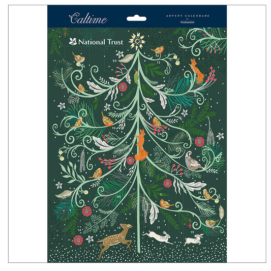 National Trust Tree and Animals Wildlife Caltime Advent Calendar 315 x 410 mm