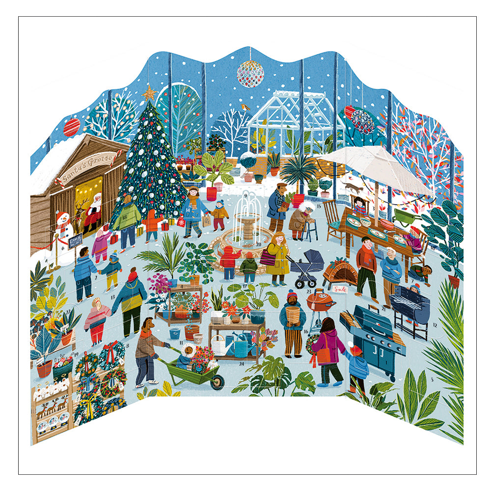 3D Grand  Garden Centre Caltime Advent Calendar 458 x 375 mm