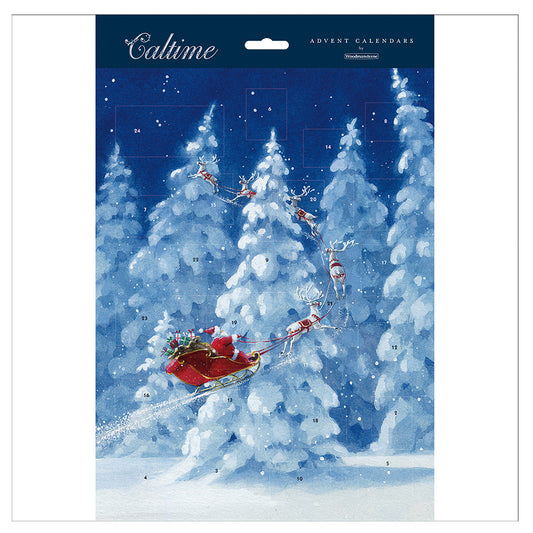 Santa Snow Trees Caltime Advent Calendar 245 x 325 mm