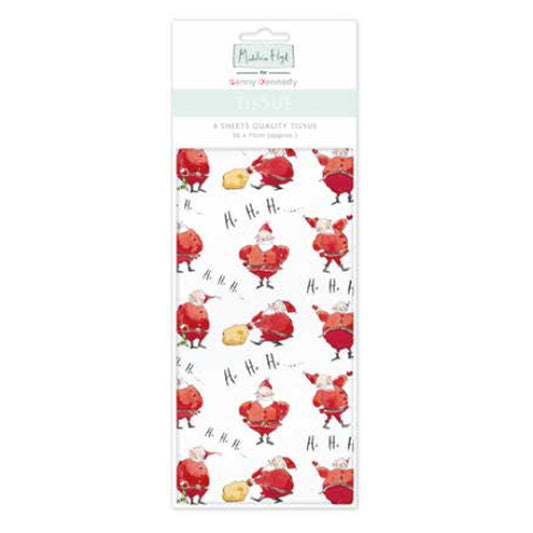 Madeline Floyd Ho Ho Father Christmas Tissue Wrapping Paper 4 sheets 50 x 70 cm