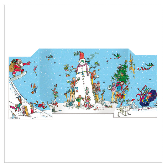 Quentin Blake Snowman Snowtime Caltime 3 D Advent Calendar - 358 x 245 mm