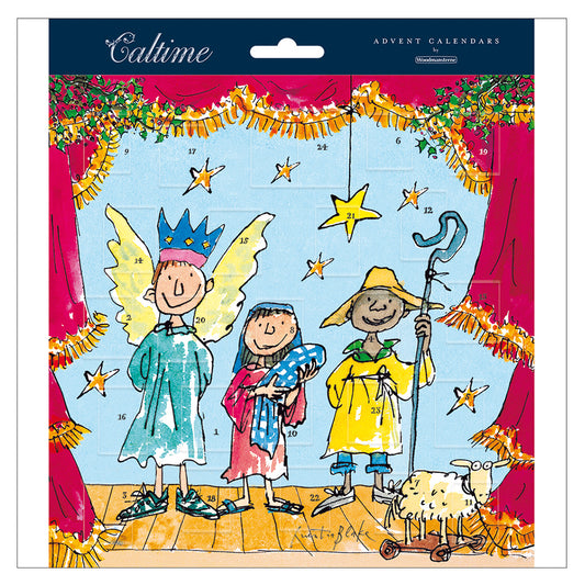 Quentin Blake Nativity Play Caltime Advent Calendar 213 x 213 mm