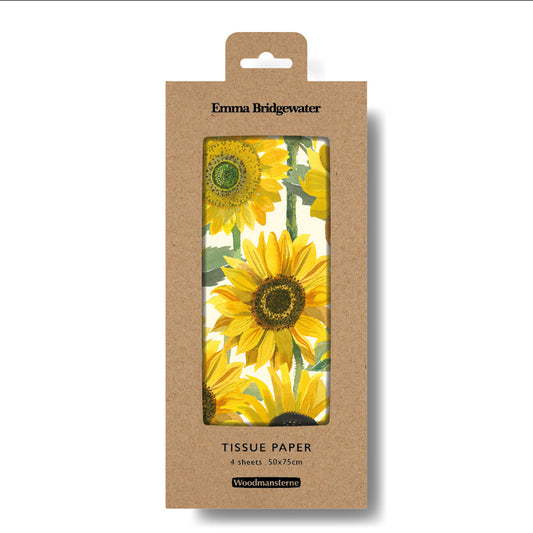 Emma Bridgewater Sunflowers Tissue Wrapping Paper 4 sheets tissue wrapping paper 50 x 75 cm