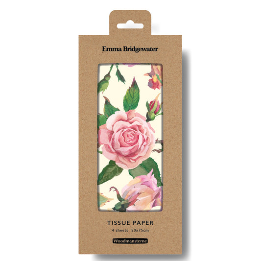 Emma Bridgewater Roses Tissue Wrapping Paper 4 sheets tissue wrapping paper 50 x 75 cm