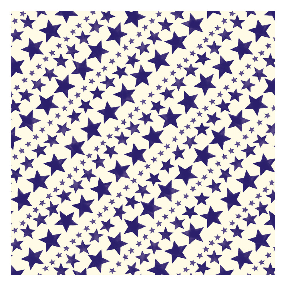 Emma Bridgewater Diagonal Blue Stars  Roll Wrap 3m x 70 cm