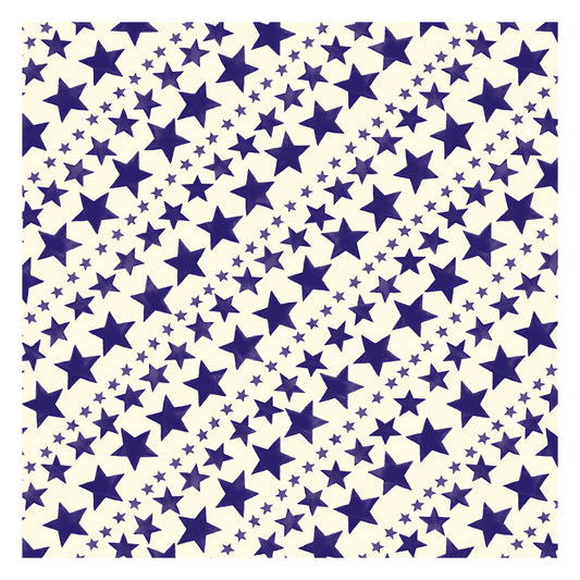 Emma Bridgewater Diagonal Blue Stars  Roll Wrap 3m x 70 cm