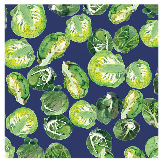 Emma Bridgewater Brussels Sprouts Christmas Roll Wrap 3m x 70 cm