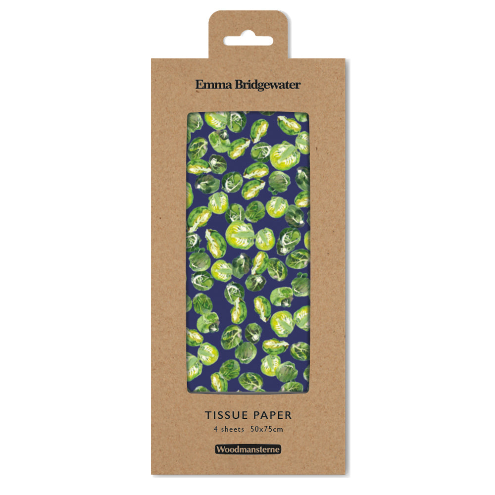 Emma Bridgewater Brussels Sprouts Tissue Wrapping Paper 4 sheets tissue wrapping paper 50 x 75 cm