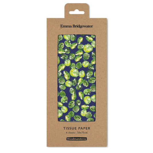 Emma Bridgewater Brussels Sprouts Tissue Wrapping Paper 4 sheets tissue wrapping paper 50 x 75 cm