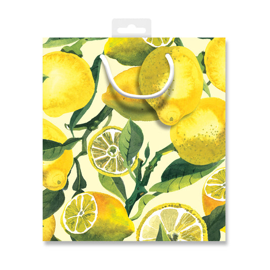 Emma Bridgewater Lemons Medium Paper Gift Bag with String Handles 200 x 225 x 100mm
