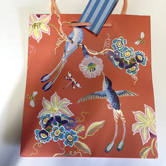 Sarah Gordon Birds Medium Paper Gift Bag with String Handles 200 x 225 x 100mm