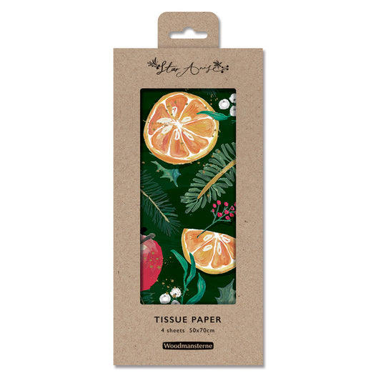 Star Anise Christmas Tissue Wrapping Paper 4 sheets tissue wrapping paper 50 x 75 cm