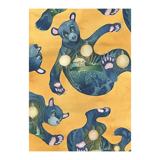 Bears Greeting Card by Daniel Mackie - 7 x 5 inches with envelope