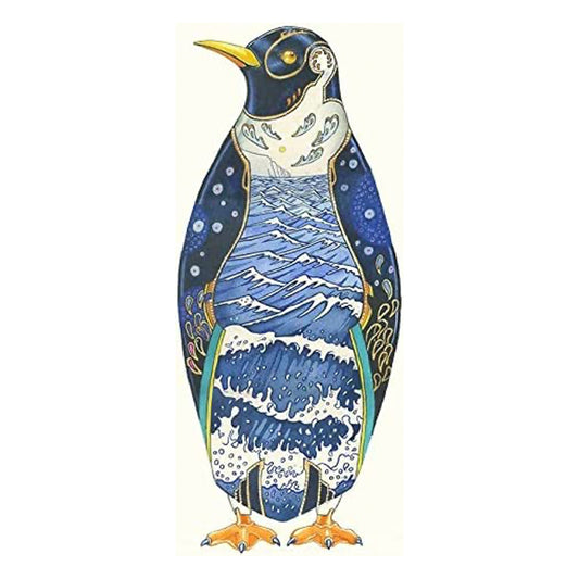 Penguin Greeting Card by Daniel Mackie - 7 x 5 inches with envelope