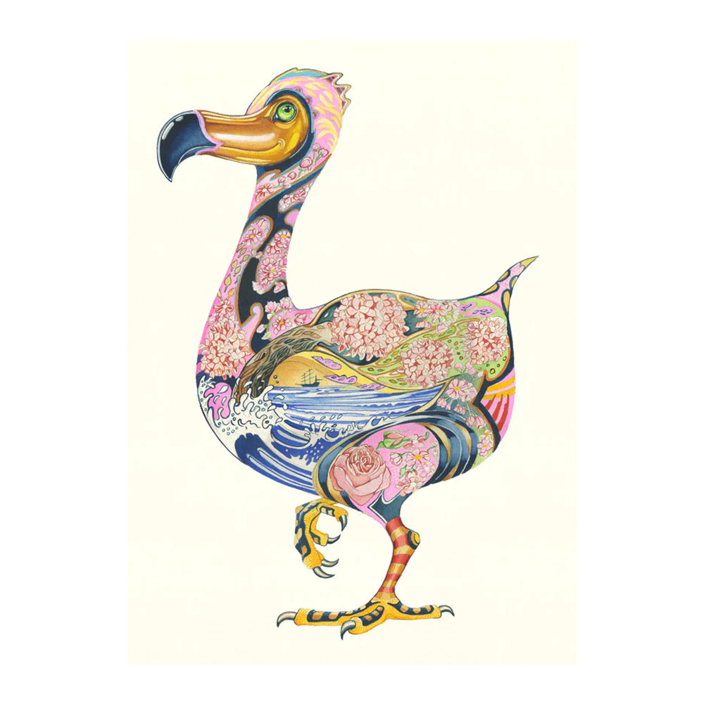Dodo Greeting Card by Daniel Mackie - 7 x 5 inches with envelope