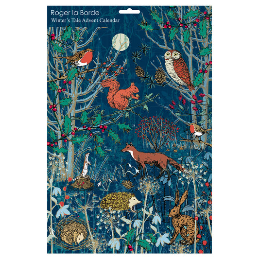 Winter’s Tale Wild Animals Roger La Borde Flat Advent Calendar 380 x 270 mm