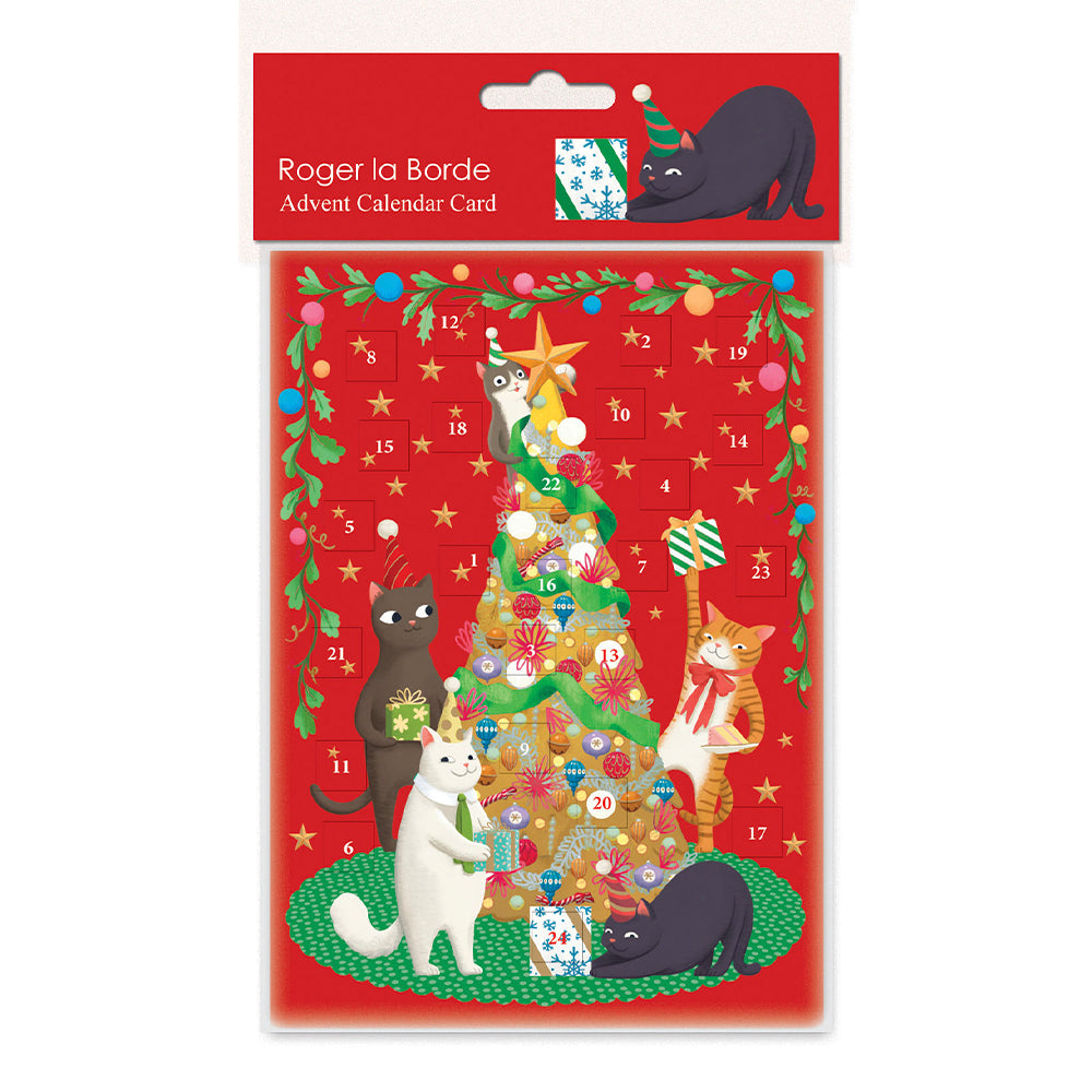 Winter’s Tale Animal Roger La Borde Advent Calendar Card Die Cut Windows with envelope 170 x 120mm (Copy)