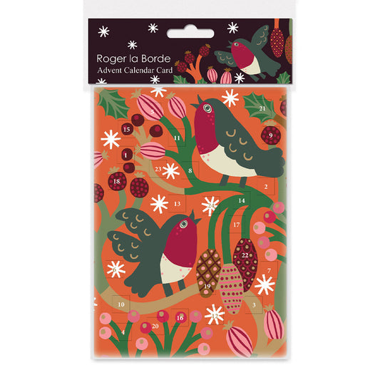 Christmas Chorus Roger La Borde Advent Calendar Card Die Cut Windows with envelope 170 x 120mm