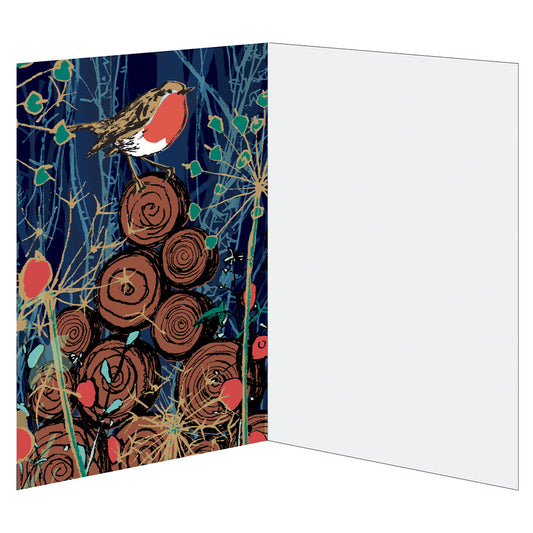 Robin Roger La Borde Advent Calendar Card Die Cut Windows with envelope 170 x 120mm