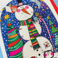 Snowman Snow Globe Rachel Ellen Advent Card 178 x 126 mm + env