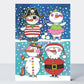 Snowmen Dressing Up Rachel Ellen Advent Card 178 x 126 mm + env