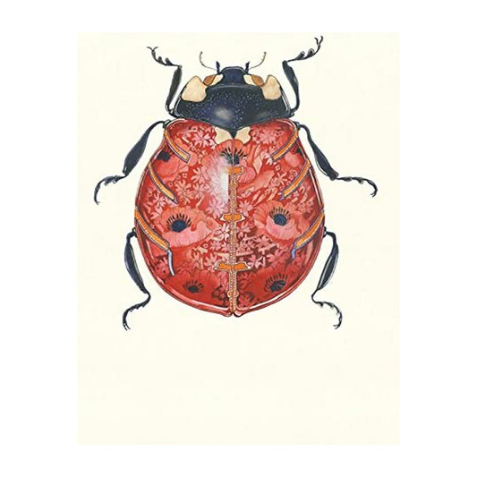 Ladybird Greeting Card by Daniel Mackie - 7 x 5 inches with envelope