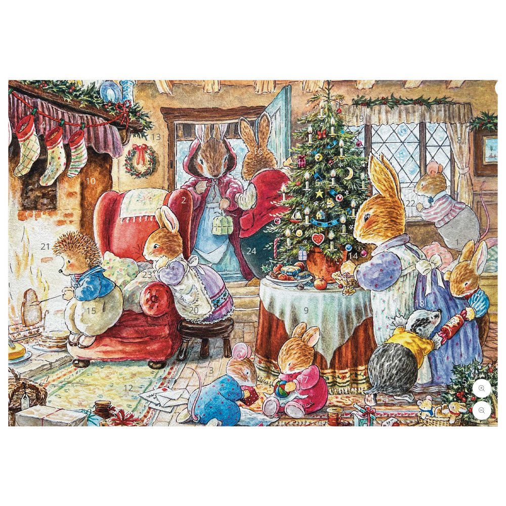 Foxwood Tales Foxwood Christmas Porch Fairies Whimsical Animals Advent Calendar A4