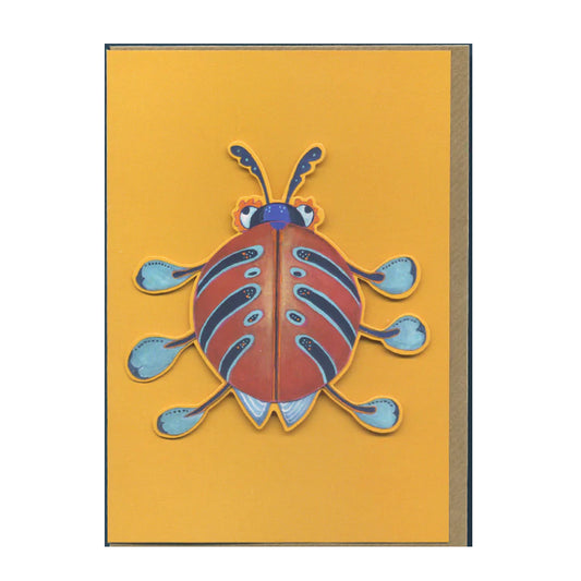 Pod Skater Insect Greeting Card by Daniel Mackie - 7 x 5 inches with envelope