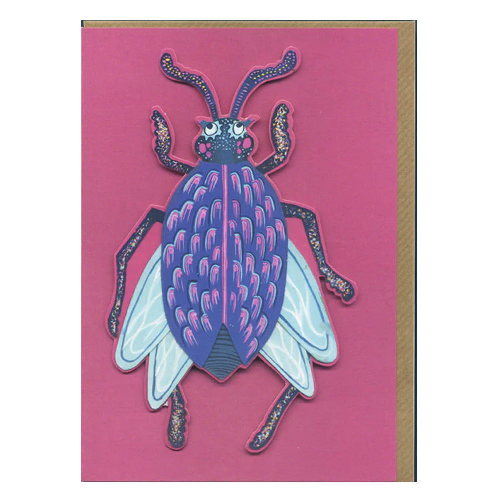 Titan Bug Insect Greeting Card by Daniel Mackie - 7 x 5 inches with envelope