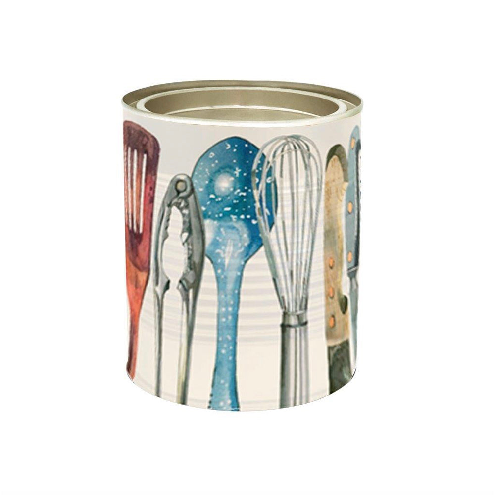 Emma Bridgewater - Making & Baking Utensil Holder Round Ridged Tin 120 x 140 mm